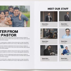 First-time Guest Welcome Book Template | Editable Canva PDF | Church ...