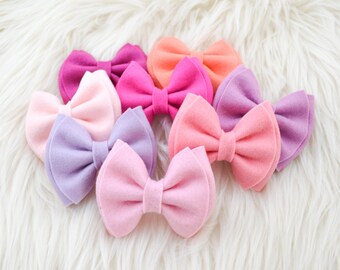 READY TO SHIP Bow, You Choose Color, Millie Style Bow, Nylon Headband or Clip, Big Hair Bow, Spring Bow, Back To School Fabric Hair Bow