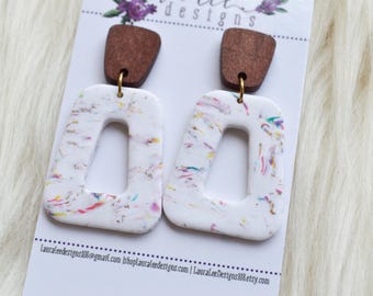 READY TO SHIP Earrings, Colorful Earrings, Clay Earrings, Vinnie Style Earrings, Earrings, Lightweight Earrings, Handmade Earrings, Colorful