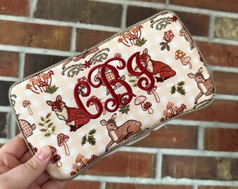 Woodland Animals Travel Baby Wipe Case, Personalized Wipecase, Baby Shower Gift, Deer Wipe Case, Fox Wipecase, Travel Wipecase, Trendy Baby