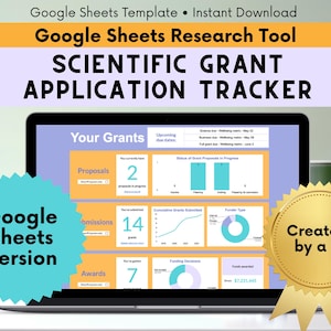 Research Grant Application Tracking Spreadsheet - Google Sheets Version - Dashboard, PI Effort Projection, & Submission Tracker