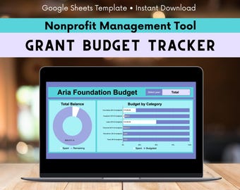 Nonprofit Grant Budget & Expense Tracking Spreadsheet - Google Sheets