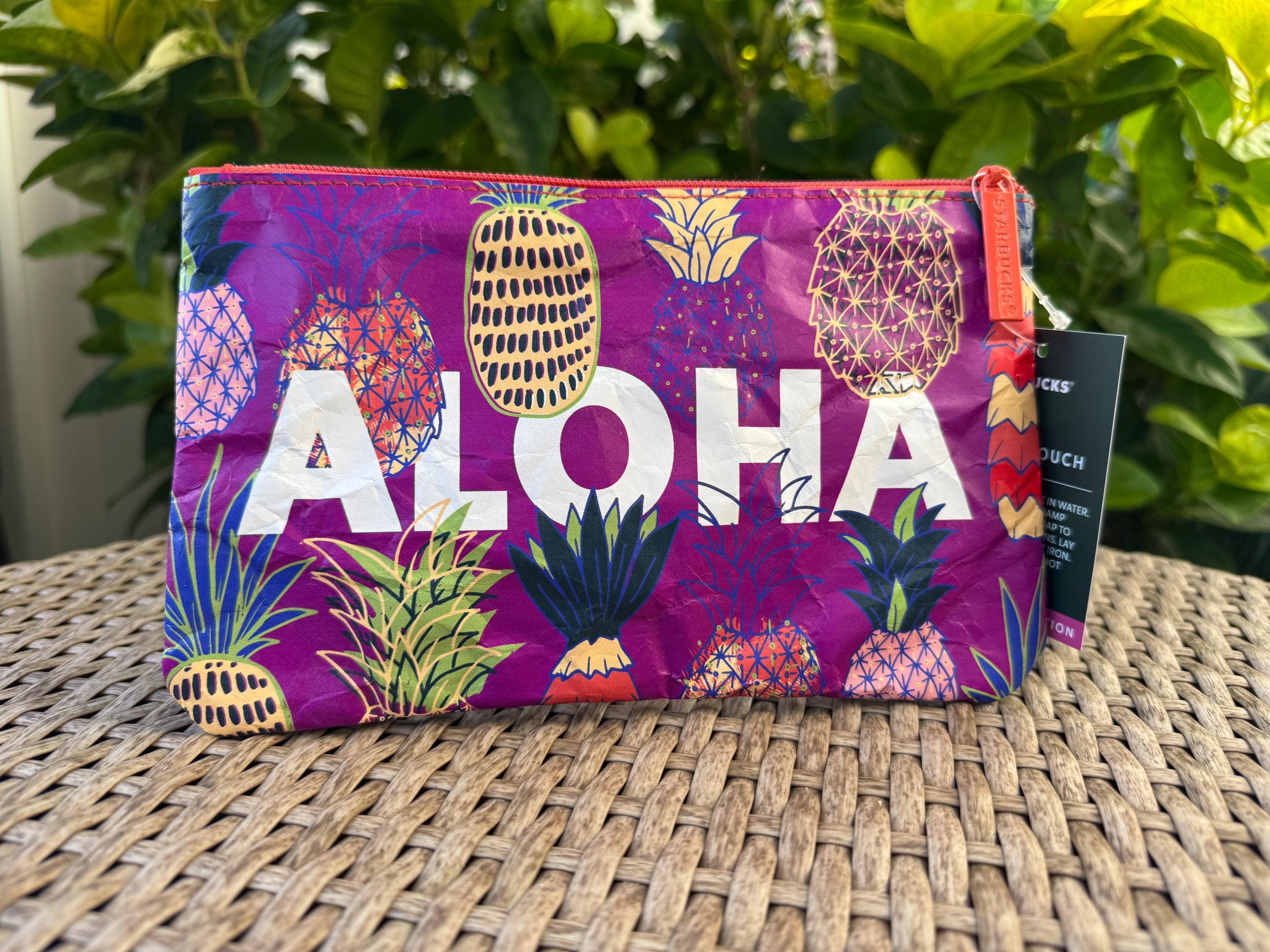 スターバックス　スタバ　ハワイ　アメリカ　北米　ポーチ　パイナップルTYVEK ハワイ限定 スターバックス/STARBUCKS COFFEE ALOHA