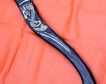 Hacha de batalla única hecha a mano, hacha de camping, hacha medieval, hacha vikinga forjada a mano, tomahawk, regalo hecho a mano, regalo para hijo