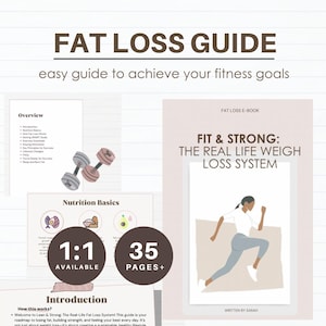Custom Fat Loss Guide + 1 to 1 Coaching 6 Weeks | Personalized Weight Loss Plan | Fitness & Nutrition Program PDF