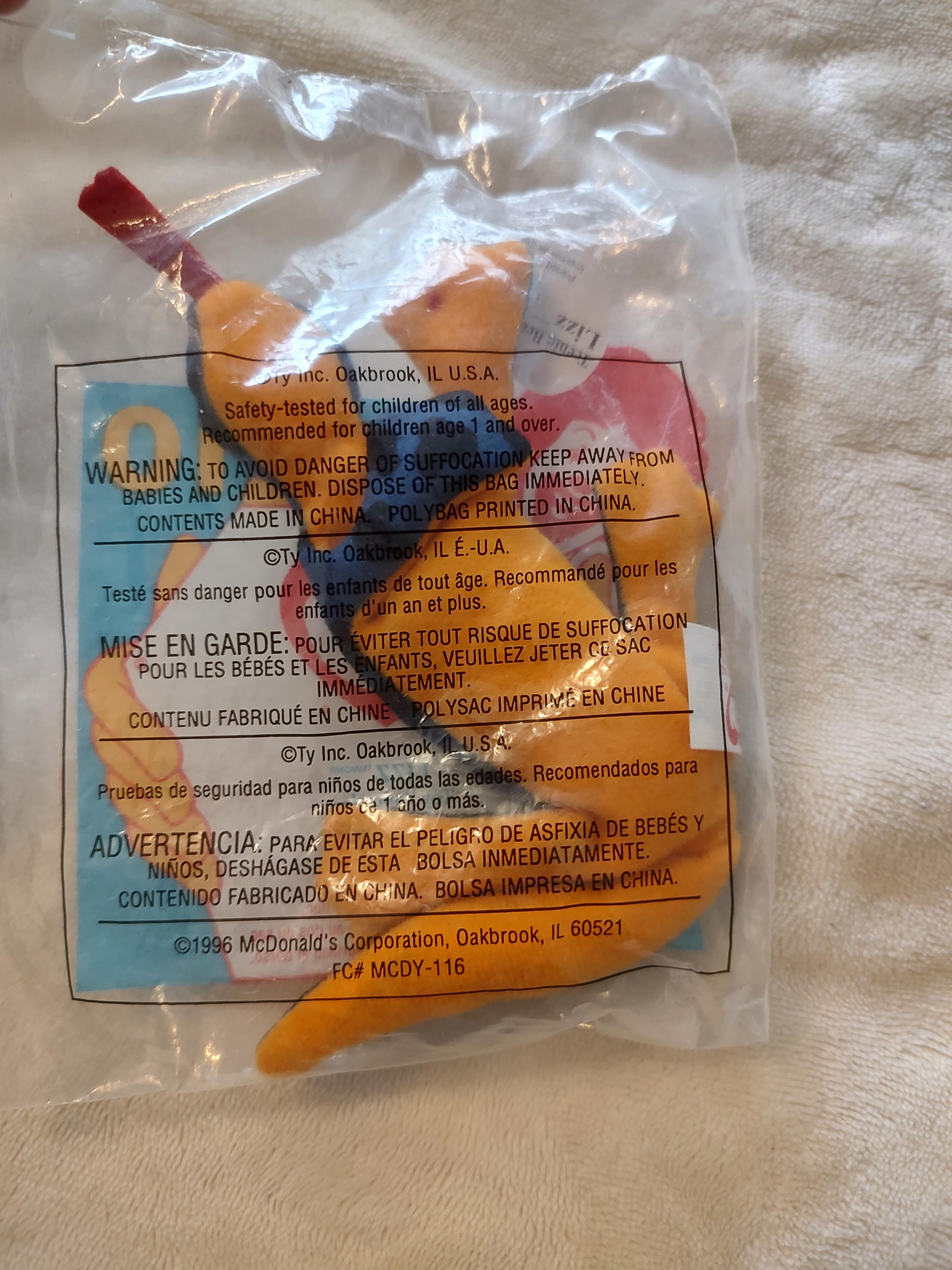 Liz the Lizard Ty Teenie Beanie Baby From Mcdonald's - Etsy