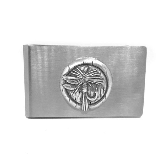 Fly Lure Money Clip Mens Engraved Fishing Birthday Gift 130  Fishing Fly Money Clip display picture 1
