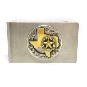 State of Texas Bronze Two Tone Money Clip – Wings