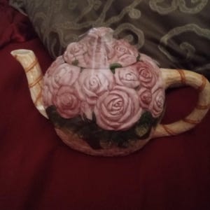 Rose Bouque Hand Painted Teapot