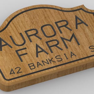 450cm Engraved Hanging Custom Sign, Property Sign, Business Sign, Wedding Sign, Welcome Sign, Hand Crafted, Ready To Hang, Weatherproof