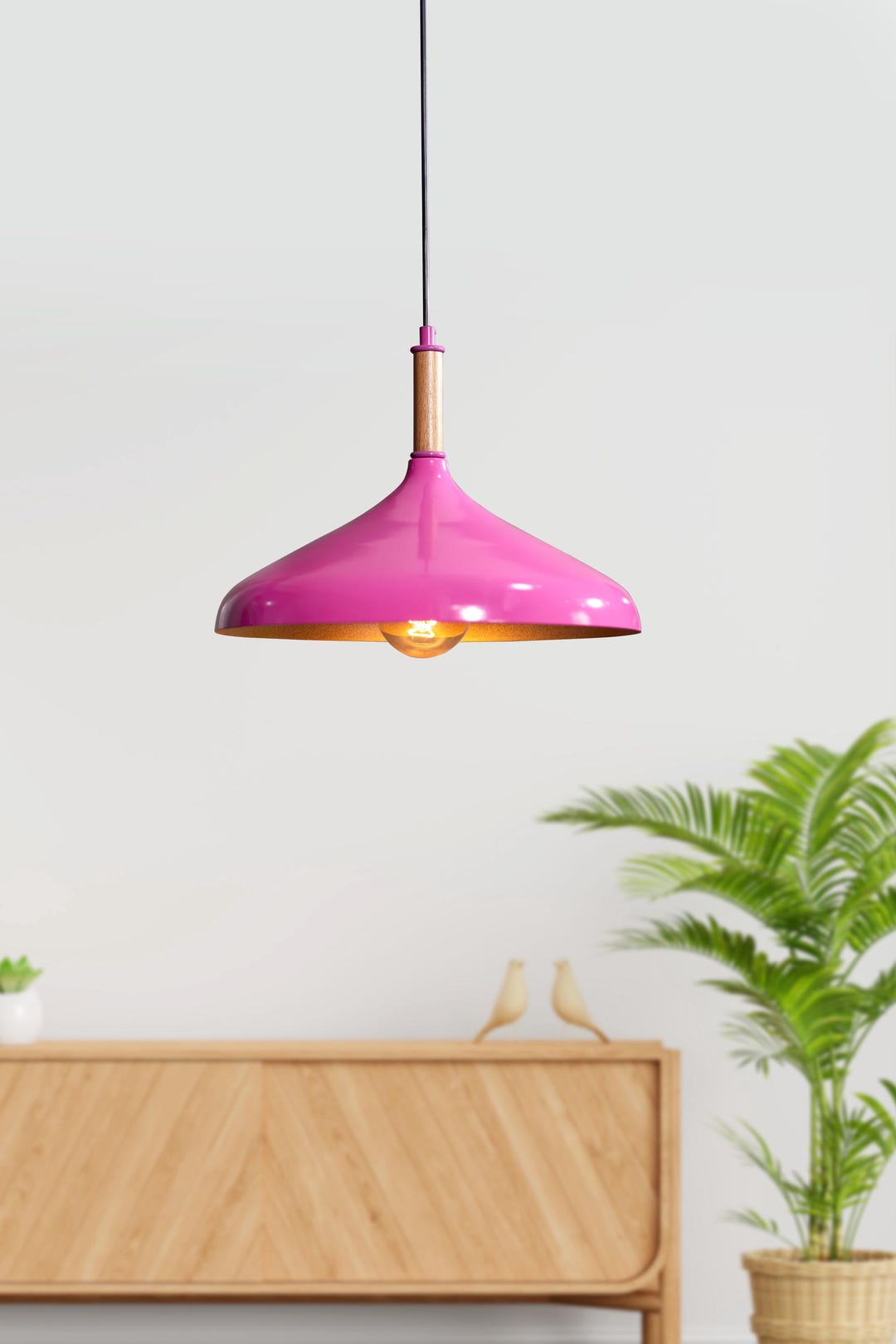 Pendelleuchte „Love“ In Pink – Herzform Für Mädchenzimmer, 40 W