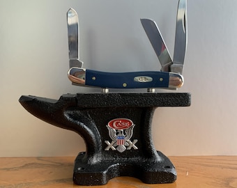 Gusseisen Koffer XX Adler Amboss mit Messer-Magneten aus Gusseisen – Perfektes Geschenk für Sammler – Messer Nicht Enthalten