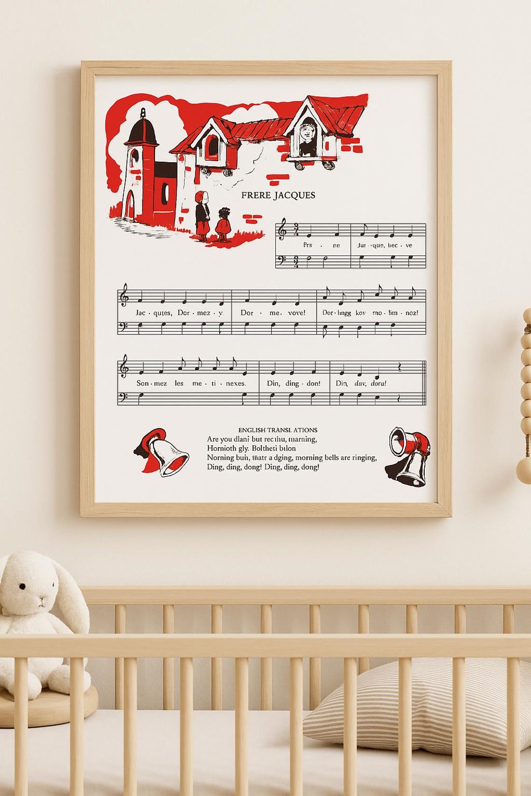 Vintage Nursery Rhyme Wall Art – "frère Jacques" | Walt Kelly ...