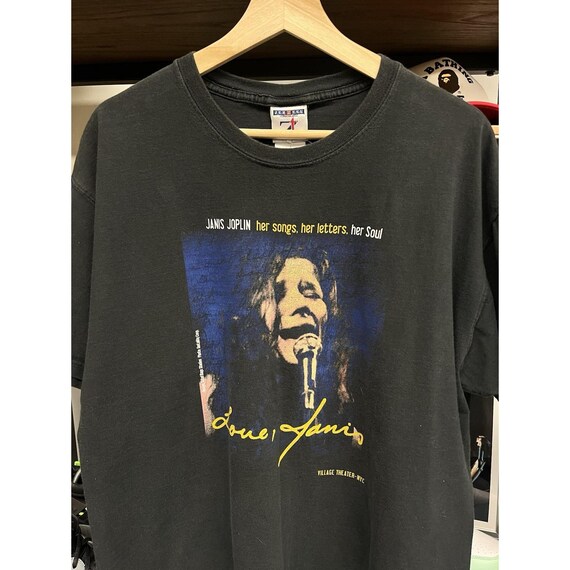 Vintage 90s Janis Joplin Her Songs, Her Letters, Her Soul Music T Shirt Size L