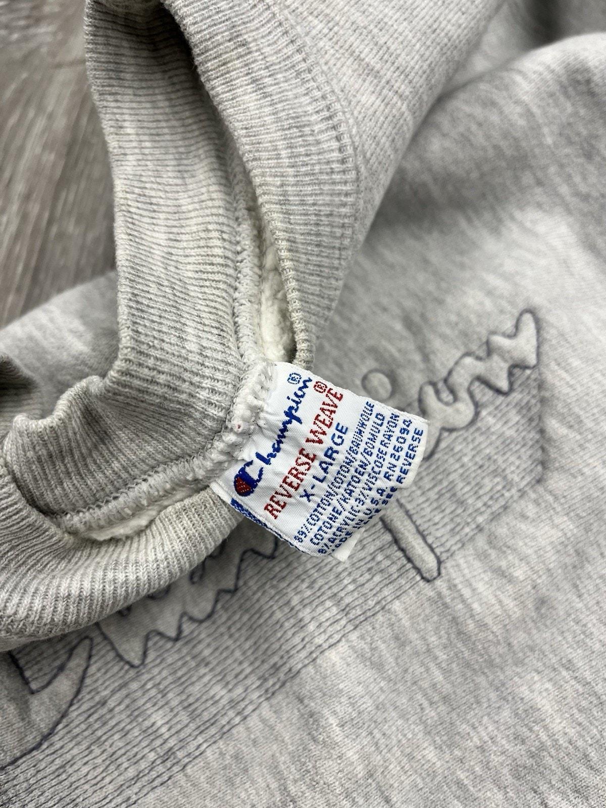 90s champion reverse weave グレー Vintage 90s Champion Reverse Weave Crewneck Sweatshirt Gray