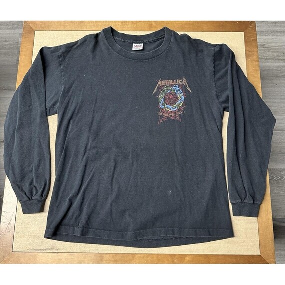 Vintage 90s Metallica The Struggle Within RARE Long Sleeve Shirt Size XL
