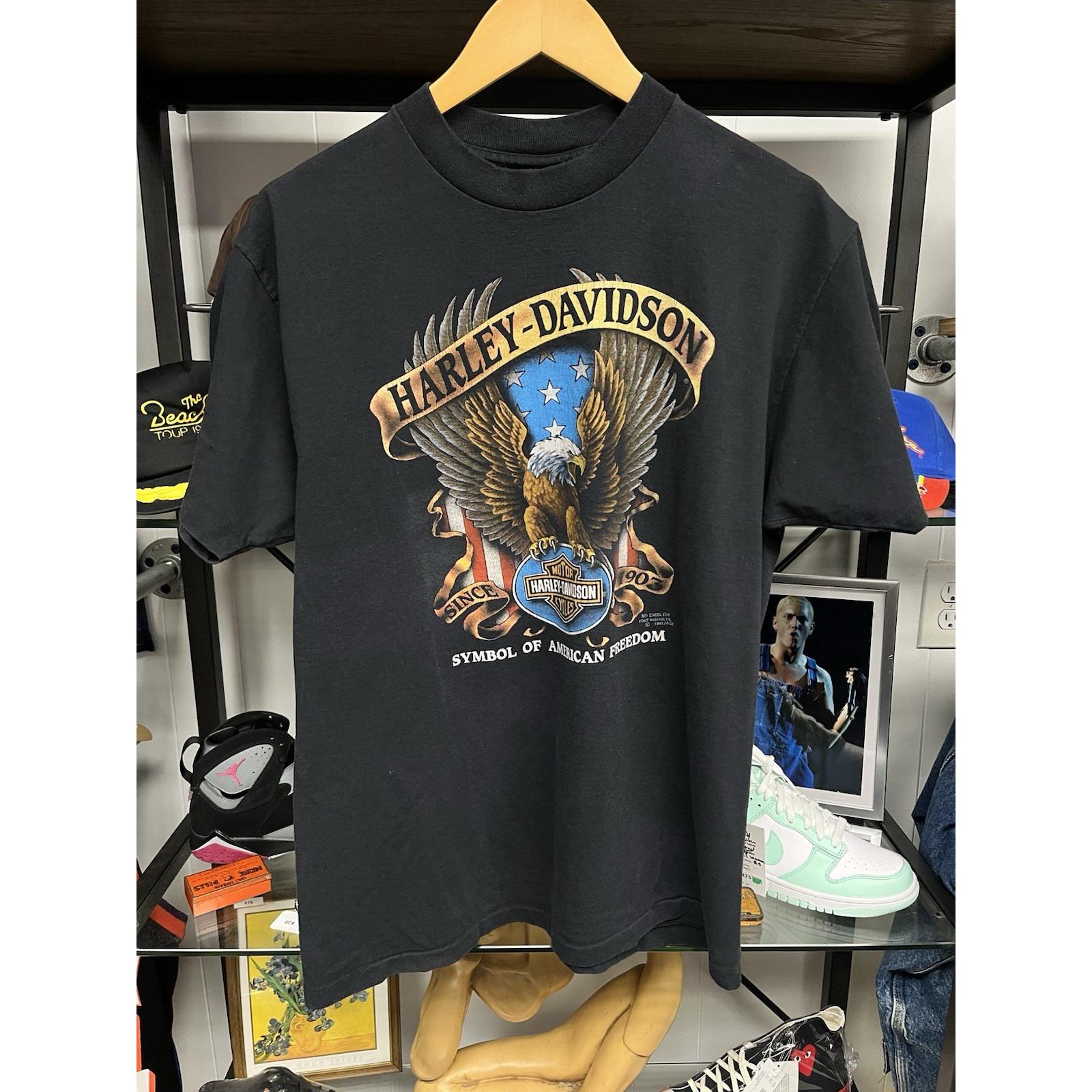1991 Harley Davidson 3D Emblem Symbol of Freedom Venice Beach CA T