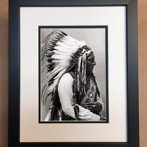Sitting Bull Photo Professionally Framed, Matted 8x10