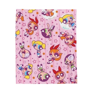 Colorful Powerpuff Girls Velveteen Plush Blanket - Cozy Cartoon Throw for Kids & Collectors