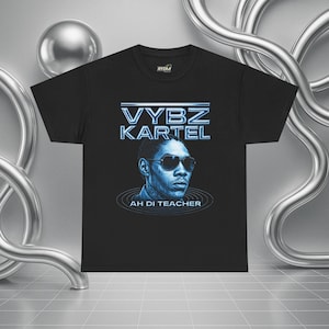 Vybz Kartel T-shirt Ah Di Teacher Dancehall Graphic Tee Chemise streetwear jamaïcaine de l'an 2000