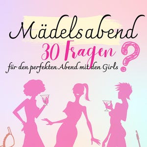 GIRLS&#39; NIGHT, question game, movie list, cocktail recipe