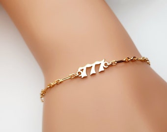 Angel Numbers Bracelet, Angel Number Anklet, Gold Filled, Birthday Gift for Women, Graduation Gifts, Christmas Gifts for friends