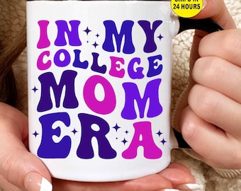 Personalized College Mom Era Mug - Retro Coffee Cup