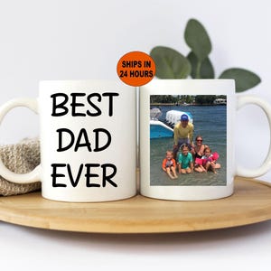 Dad Mug With Photo, Best Dad Ever Mug, Dad Gifts, Dad Gift From Kids, Gift For Dad, Custom Dad Mug, Father's Day Gift, Dad Birthday Gift