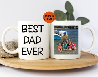 Dad Mug With Photo, Best Dad Ever Mug, Dad Gifts, Dad Gift From Kids, Gift For Dad, Custom Dad Mug, Father's Day Gift, Dad Birthday Gift