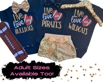 Girly football shirts, Football shirts kids, Game day shirt, Football with dad shirt, Baby football outfit, football team shirt
