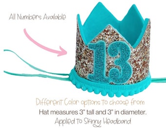 Birthday Glittery Gold Sparkle Crown Headband | 2nd Birthday Crown | 1st Birthday Dog Crown