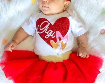 Mommy and Me Valentine shirt, Family Matching Shirts, Kid's Personalized Valentine Outfit, Valentines Tee With Heart, Valentines Gift