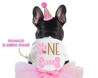 Small Dog Breed Birthday Outfit, Personalized Dog Birthday Costume, Birthday Dog Apparel, Dog Custom Tutu Outfit for All Dog Sizes