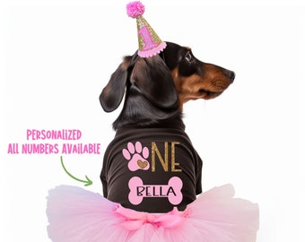 Dog Birthday Outfit, Small Dog Breed Birthday Outfit, Personalized Dog Birthday Costume, Birthday Dog Apparel