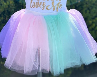 unicorn color tutu