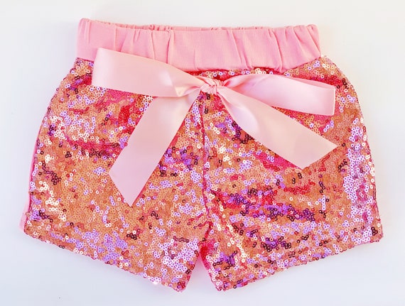 Pink sparkle shorts Clearance