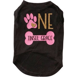 Dog Birthday Princess Tutu, Dog Birthday Party Outfit, Dog Birthday Outfit Girl, Girl Dog Birthday Shirt with name image 5