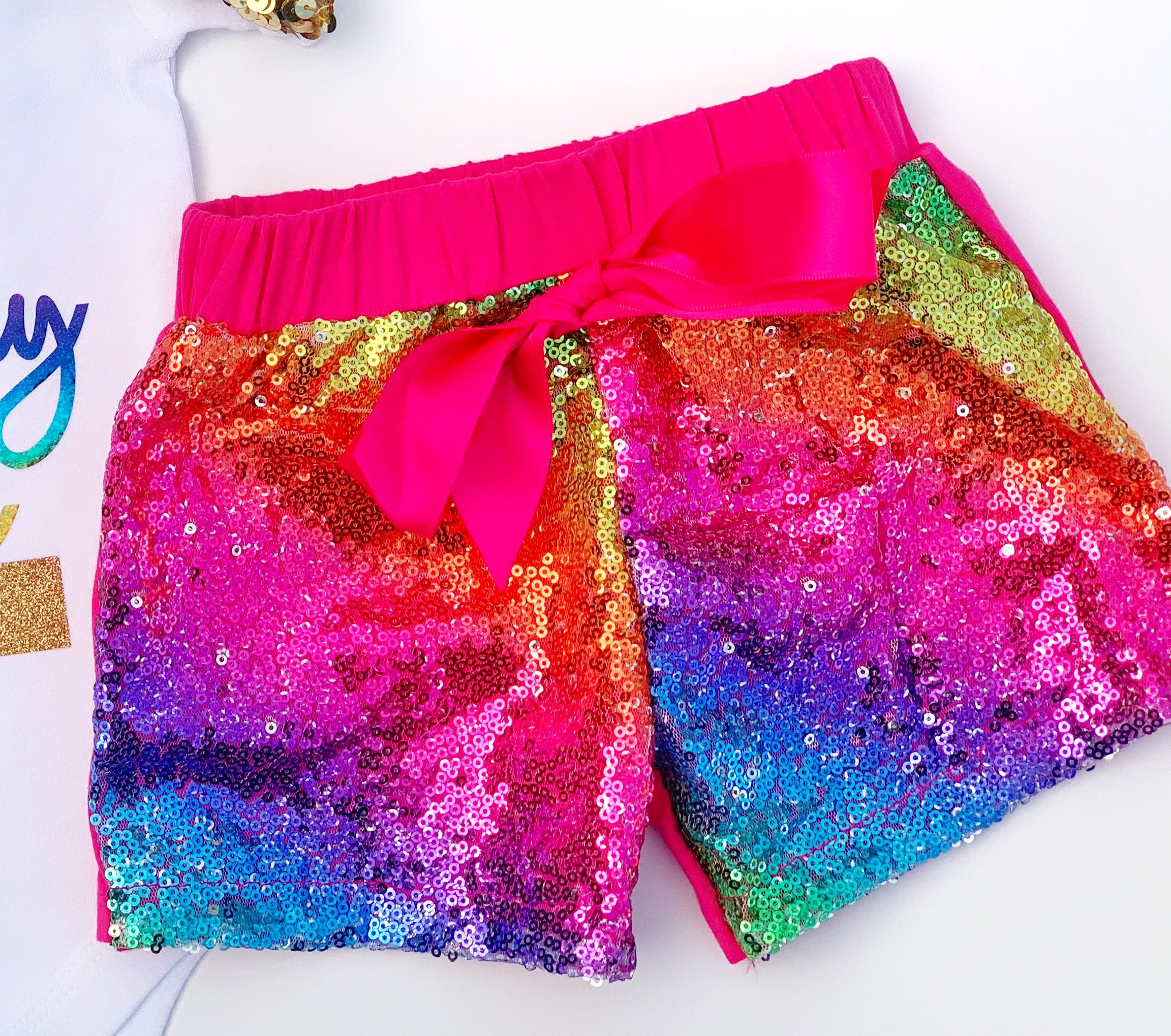 glitter shorts