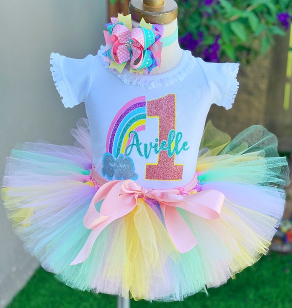 rainbow tutu outfit