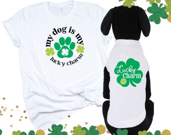 St Patrick's day dog shirt, Dog st patricks day shirt, Gift for Dog Owner, Fur Mom Gift, Dog Matching St. Patrick's Day Shirts