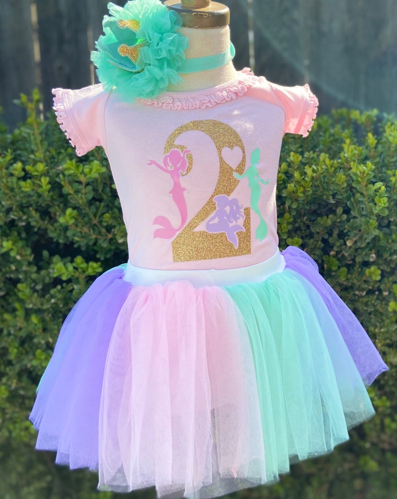 mermaid tutu birthday outfit