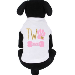 Dog Birthday Princess Tutu, Dog Birthday Party Outfit, Dog Birthday Outfit Girl, Girl Dog Birthday Shirt with name image 9