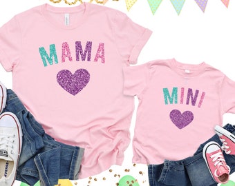 Mommy and Me Easter Shirt, Mama Bunny and Mini Bunny Set of 2, Family Easter Shirts, Sibling Shirts, Kids Cute Easter Shirts