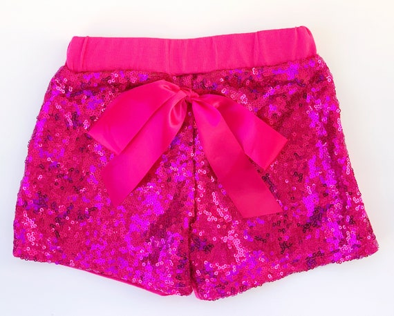 Pink sparkle shorts Clearance