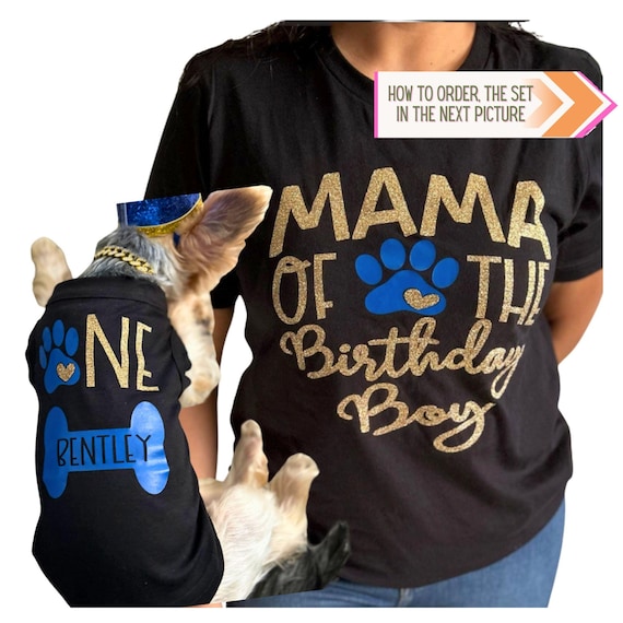Matching Birthday Dog shirts, Dog Birthday Shirt for Adult, Boy Dog Birthday Matching Outfit