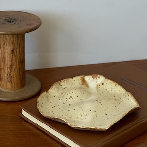 Handmade Ceramic Plate – Unique Pottery Dish for Snacks, Jewelry, or Decor
