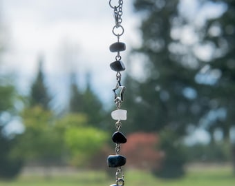 sun and moon crystal rearview mirror charms!