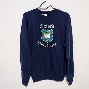 Vintage Oxford University Gymphlex Navy Crewneck