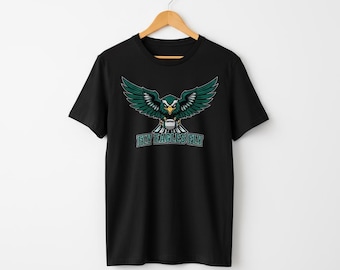 Philadelphia Eagles PNG: Midnight Green Football Mascot (Digital Download)