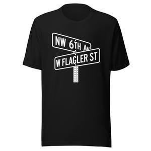 Flagler & Sixth Street Sign T-Shirt – Miami-Inspired Unisex Tee